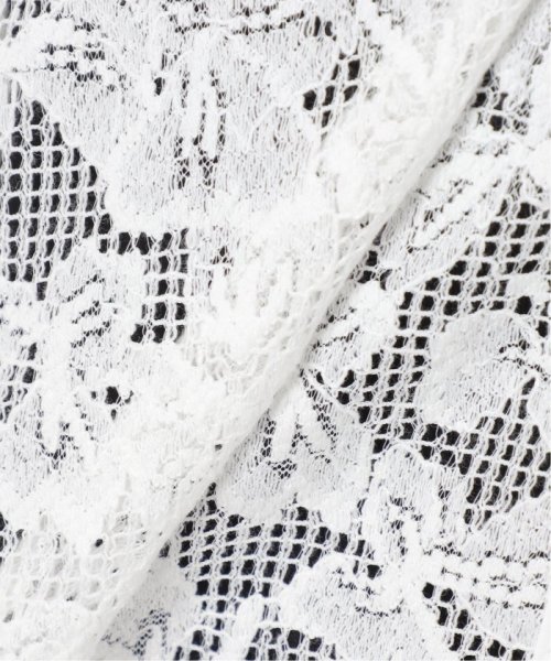 コットンレース ノーカラージャケット VERMEIL par