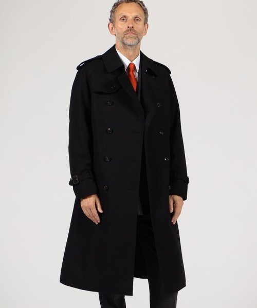 ウールコットンギャバジン トレンチコート ドーメル