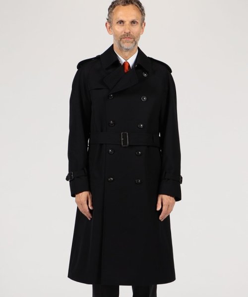 ウールコットンギャバジン トレンチコート ドーメル