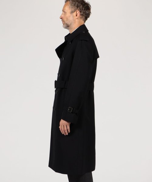 ウールコットンギャバジン トレンチコート ドーメル
