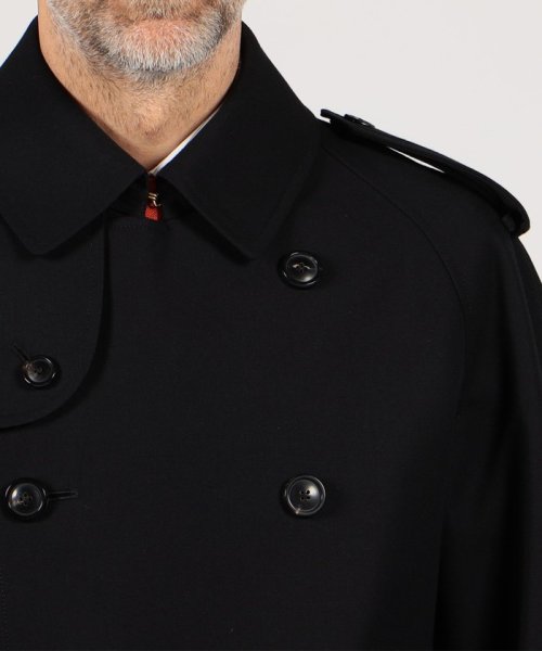 ウールコットンギャバジン トレンチコート ドーメル