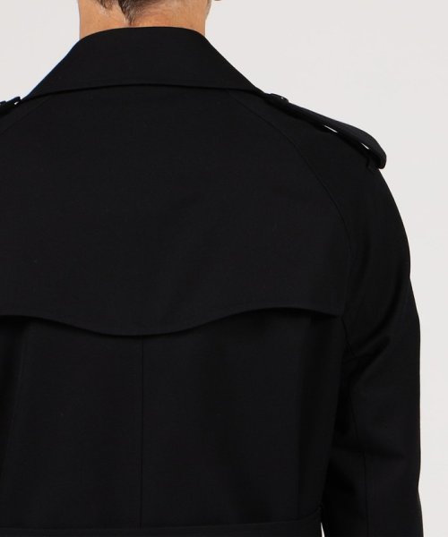 ウールコットンギャバジン トレンチコート ドーメル