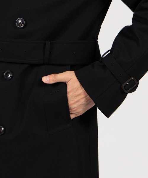 ウールコットンギャバジン トレンチコート ドーメル