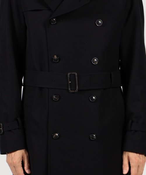 ウールコットンギャバジン トレンチコート ドーメル