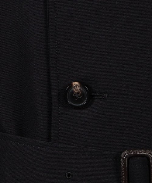 ウールコットンギャバジン トレンチコート ドーメル