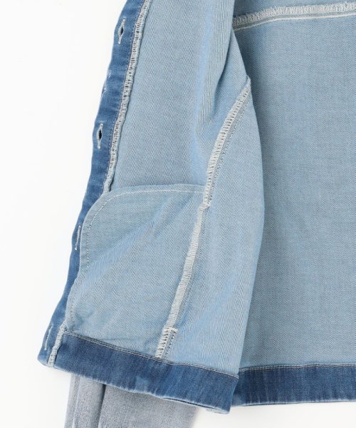 【洗える】ウスカルデニム ジャケット 