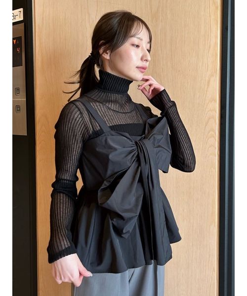 ペプラムリボントップス【WEB限定カラーあり】(505845885)|阪急 ペプラムリボントップス【WEB限定カラーあり】(505845885)|阪急