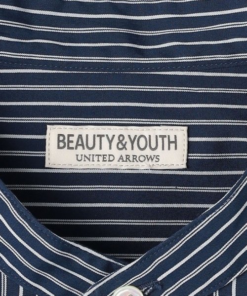 BEAUTY&YOUTH UNITED ARROWS(ビューティーアンドユース　ユナイテッドアローズ)/70/2 ブロード ストライプ バンドカラー リラックスレギュラー シャツ/img20