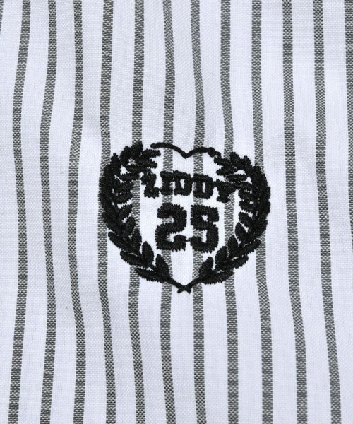 ZIDDY(ジディー)/【 ニコ☆プチ 掲載 】ストライプシャツ＆ロゴ刺しゅうTシャツセット(130~1/img12