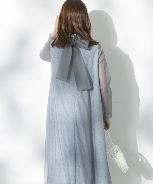 form forma(フォルムフォルマ)/【kaene】《formformaWEB限定》レース×チュールミックスドレス/ワンピース/結婚式/お呼ばれ/パーティー/クルーズ/発表会/img09