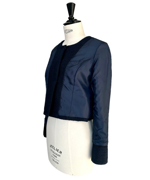 【選べるスカートシルエット】ツイードジャケット＆フレア/マーメイドスカートセットアップスーツ(SU1329) ジャケット 選べるスカートシルエット ツイードジャケット＆フレア/マーメイドスカートセットアップスーツ SU1329 7号 9号 11号 13号 15号 スカート Skirt ITEMはこちらAtype：トップス Btype：トップス 開き具開き具は左脇のファスナー ホックです ウエストゴム後ろウエストはゴム仕様で楽な着心地です 総丈/ウエスト/ヒップS 表　地：ポリエステル 3％裏　地：ポリエステル 100％ ポリエステル 95％　ポリウレタン