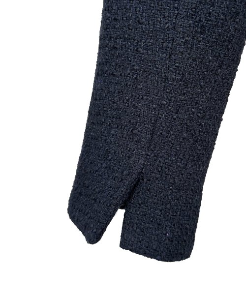 【選べるスカートシルエット】ツイードジャケット＆フレア/マーメイドスカートセットアップスーツ(SU1329) ジャケット 選べるスカートシルエット ツイードジャケット＆フレア/マーメイドスカートセットアップスーツ SU1329 7号 9号 11号 13号 15号 スカート Skirt ITEMはこちらAtype：トップス Btype：トップス 開き具開き具は左脇のファスナー ホックです ウエストゴム後ろウエストはゴム仕様で楽な着心地です 総丈/ウエスト/ヒップS 表　地：ポリエステル 3％裏　地：ポリエステル 100％ ポリエステル 95％　ポリウレタン