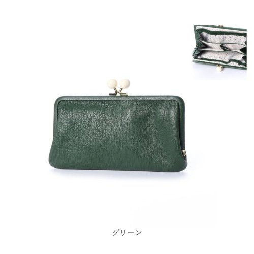 perche ペルケ アクリル玉がま口長財布 perche ペルケ