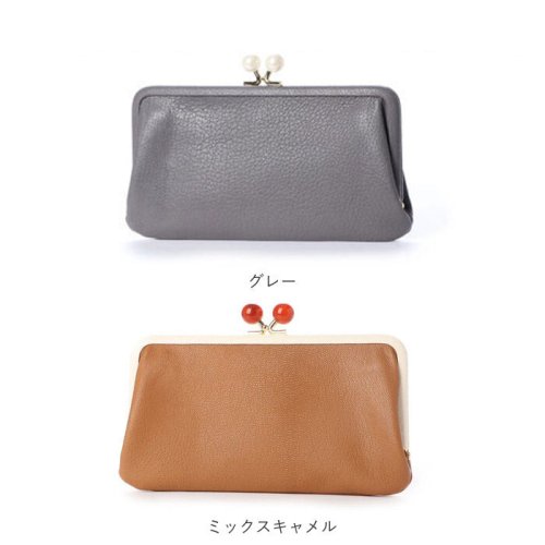 perche ペルケ アクリル玉がま口長財布 perche ペルケ