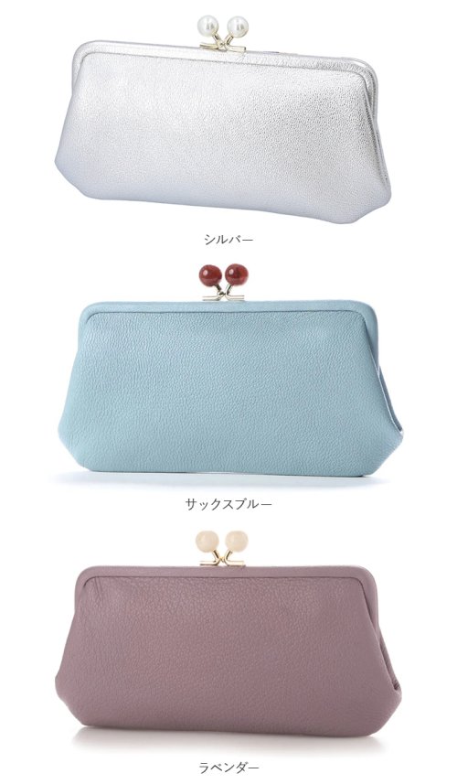 perche ペルケ アクリル玉がま口長財布 perche ペルケ