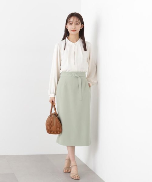 N Natural Beauty Basic(エヌナチュラルビューティベーシック)/スタンドカラーフロントタックブラウス 24SS/img20