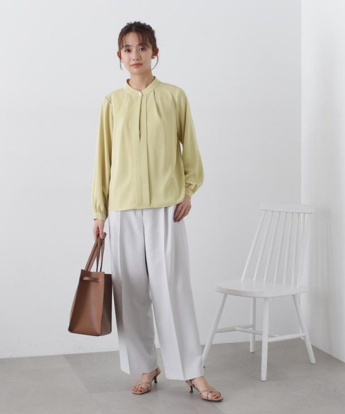 N Natural Beauty Basic(エヌナチュラルビューティベーシック)/スタンドカラーフロントタックブラウス 24SS/img33