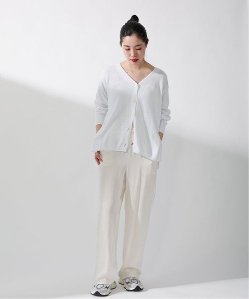 コットンナイロンテープヤーンカーディガン イエロー ベージュ 1/19 2/20 色あせ