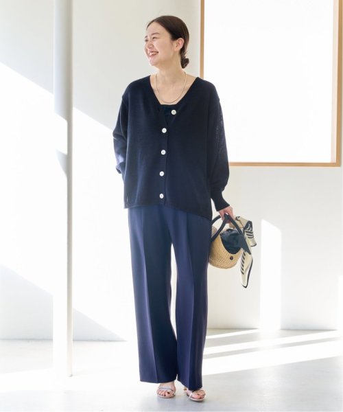 コットンナイロンテープヤーンカーディガン イエロー ベージュ 1/19 2/20 色あせ