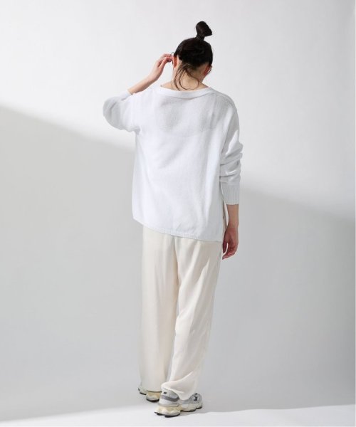 コットンナイロンテープヤーンカーディガン イエロー ベージュ 1/19 2/20 色あせ