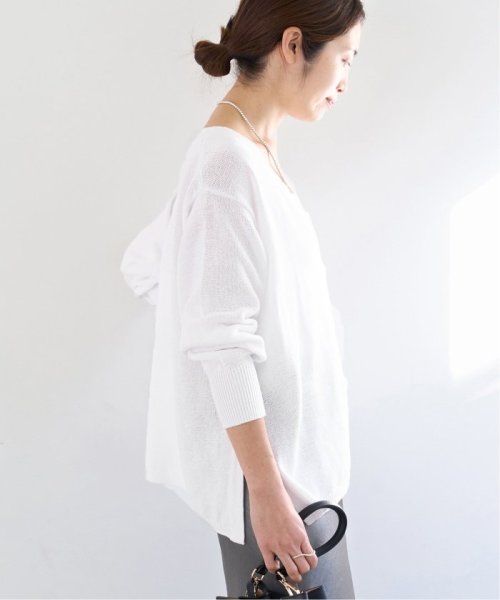 コットンナイロンテープヤーンカーディガン イエロー ベージュ 1/19 2/20 色あせ