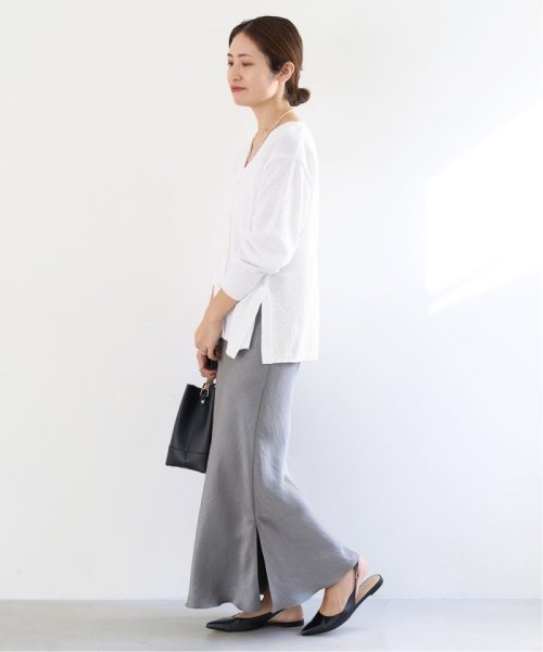 コットンナイロンテープヤーンカーディガン イエロー ベージュ 1/19 2/20 色あせ