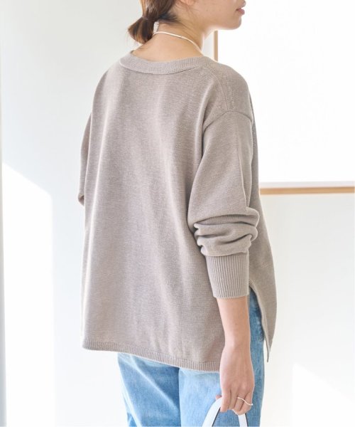 コットンナイロンテープヤーンカーディガン イエロー ベージュ 1/19 2/20 色あせ