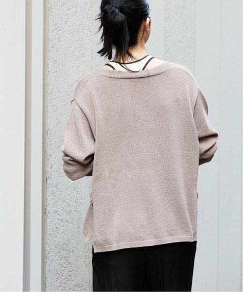 コットンナイロンテープヤーンカーディガン イエロー ベージュ 1/19 2/20 色あせ