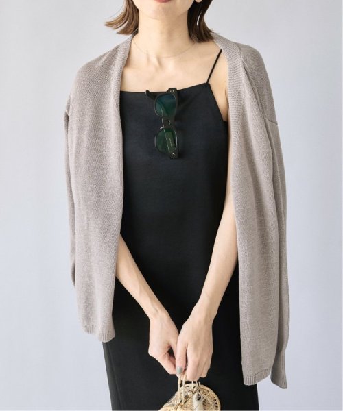 コットンナイロンテープヤーンカーディガン イエロー ベージュ 1/19 2/20 色あせ