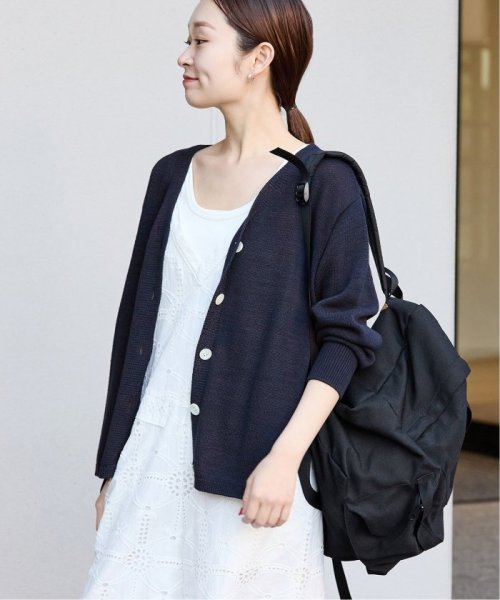 コットンナイロンテープヤーンカーディガン イエロー ベージュ 1/19 2/20 色あせ