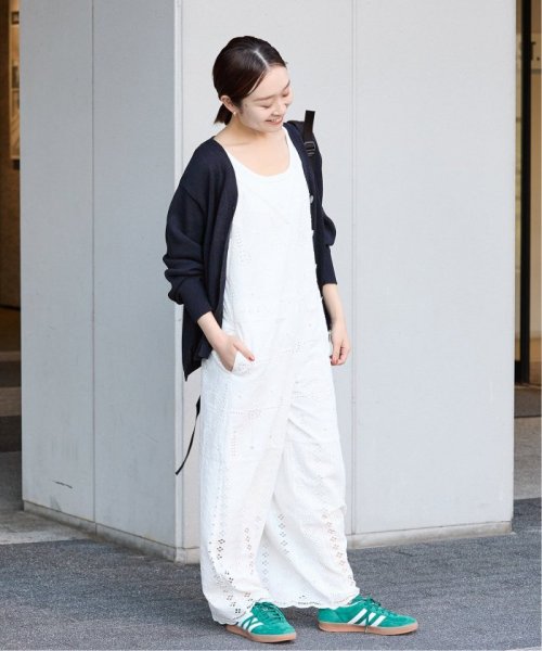 コットンナイロンテープヤーンカーディガン イエロー ベージュ 1/19 2/20 色あせ