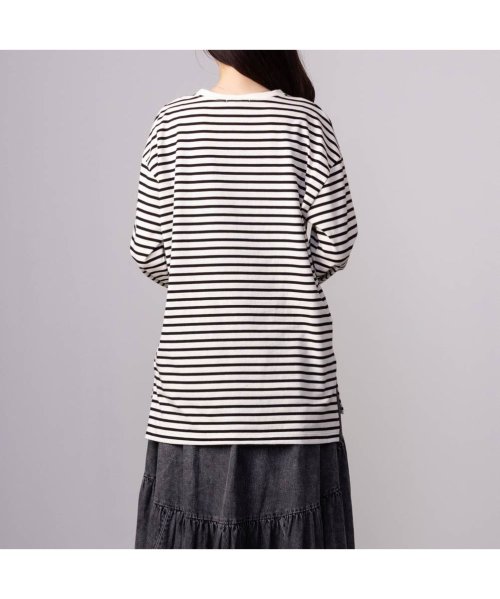 MAC HOUSE(women)(マックハウス（レディース）)/NAVY ネイビー ボーダー長袖Tシャツ 115426648/img06