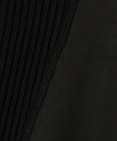 コットンポリエステルコイルヤーンコンビ ジップアップブルゾン 