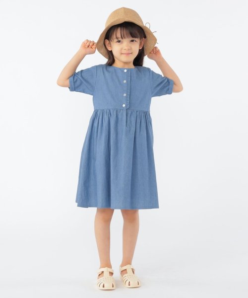 SHIPS KIDS(シップスキッズ)/SHIPS KIDS:100～130cm / ダンガリー 半袖 ワンピース/img05