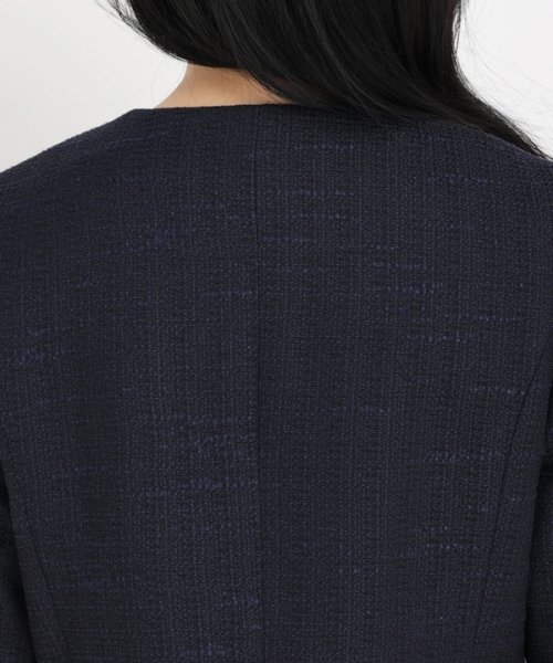 ノーカラージャケット 商品説明＊シダーツイード＊洗濯：ドライクリーニング UO1585799510(12100円)