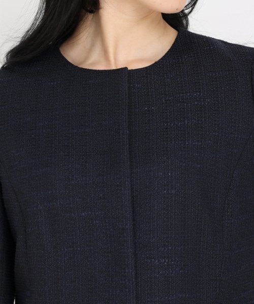 ノーカラージャケット 商品説明＊シダーツイード＊洗濯：ドライクリーニング UO1585799510(12100円)