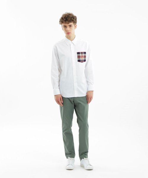 バッキンガムベア 長袖ボタンダウンシャツ 無地/チェック バッキンガムベア