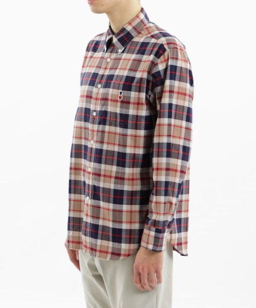 バッキンガムベア 長袖ボタンダウンシャツ 無地/チェック バッキンガムベア