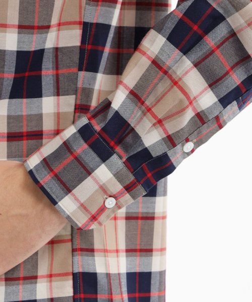 バッキンガムベア 長袖ボタンダウンシャツ 無地/チェック バッキンガムベア