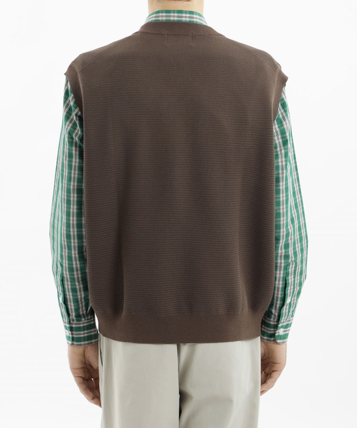 フラッフィーニット Vネックオーバーベスト(505778328)｜HANKYU MEN'S
