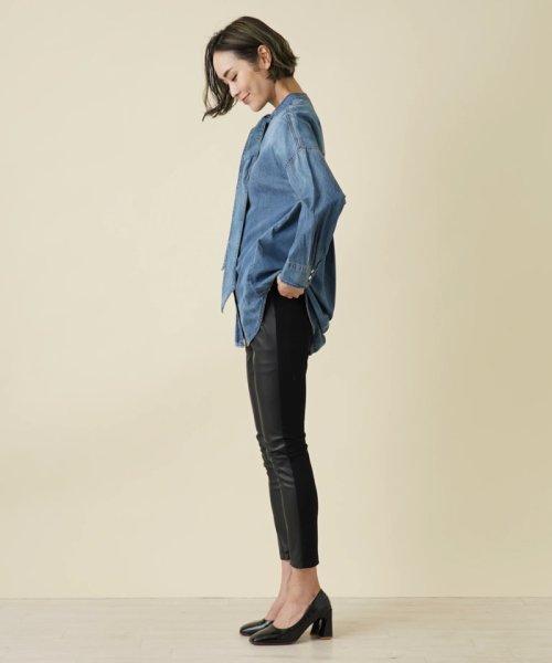 異素材切替イージーパンツ【NEMIKA】 