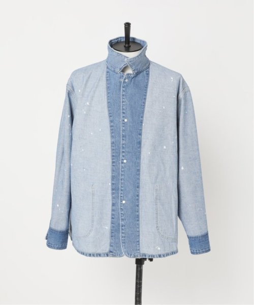 デニム カバーオール ブリーチ加工で雰囲気のある仕上がりとなっています 予めご了承ください