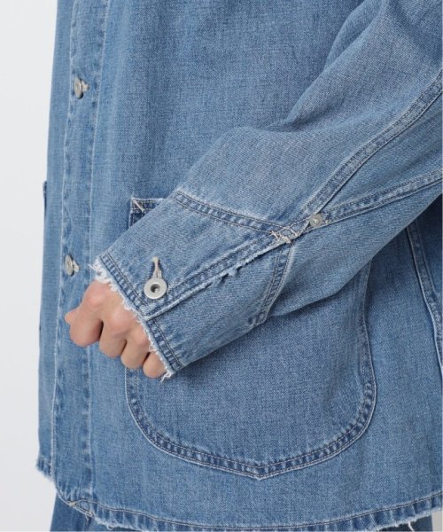 デニム カバーオール ブリーチ加工で雰囲気のある仕上がりとなっています 予めご了承ください