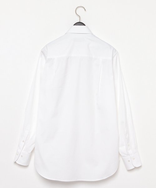 D'URBAN(ダーバン)/ホワイトジオメトリックドビードレスシャツ(ワイドカラー)/img01