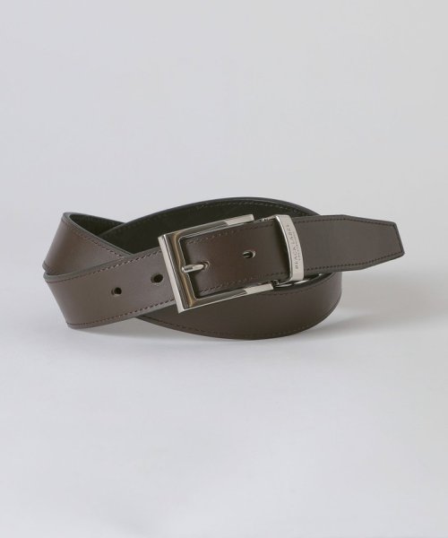 エンボスクレストブリッジチェックリバーシブルベルト 