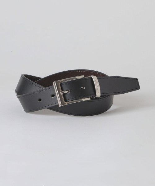 エンボスクレストブリッジチェックリバーシブルベルト 