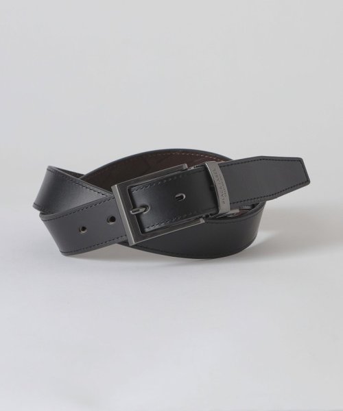 エンボスクレストブリッジチェックリバーシブルベルト 