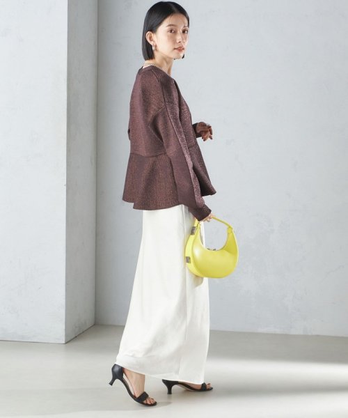 〈手洗い可能〉バイアス サテン マーメイド スカート 