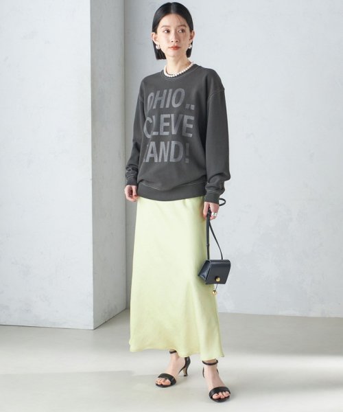 〈手洗い可能〉バイアス サテン マーメイド スカート 