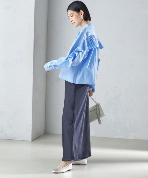 〈手洗い可能〉バイアス サテン マーメイド スカート 